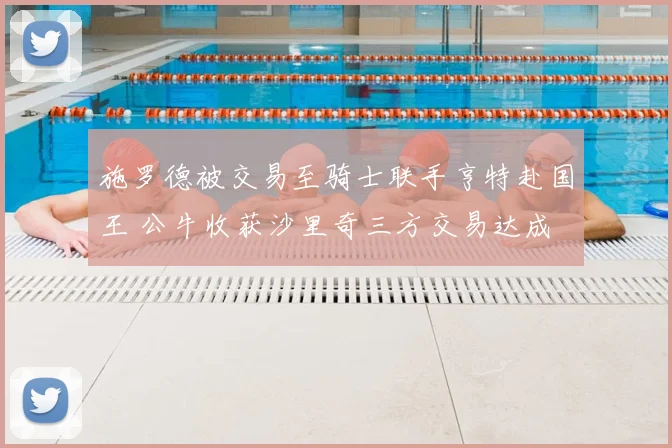 施罗德被交易至骑士联手亨特赴国王 公牛收获沙里奇三方交易达成